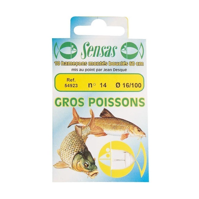 HAMECONS MONTES SENSAS GROS POISSON 60CM PAR 10