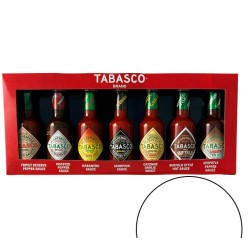 TABASCO® Brand Gift Set 'BURNING FLAVOURS' 7 X 148ml Glass Bottles