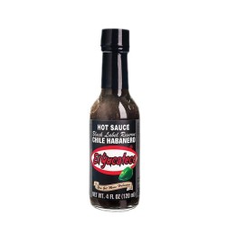 Salsa de chile habanero etiqueta negra "El Yucateco"